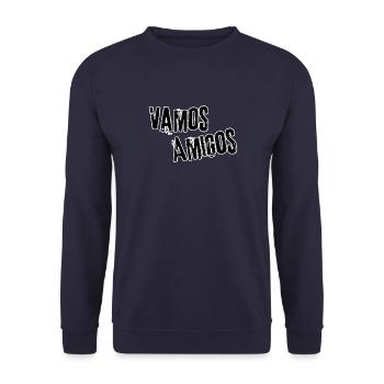 Vamos Amigos - Sweat-shirt Unisexe - marine - Devant - Alina (178cm) & Michal (187cm)