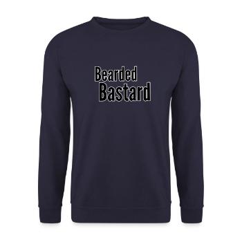 Bearded Bastard - Unisex Pullover - Navy - Vorne - Alina (178cm) & Michal (187cm)