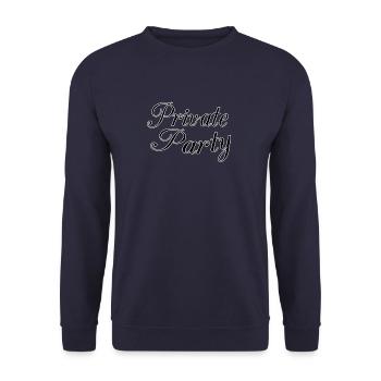 Private party - Unisex Pullover - Navy - Vorne - Alina (178cm) & Michal (187cm)