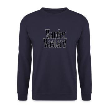 Harder bastard - Unisex Sweatshirt - navy - Front - Alina (178cm) & Michal (187cm)
