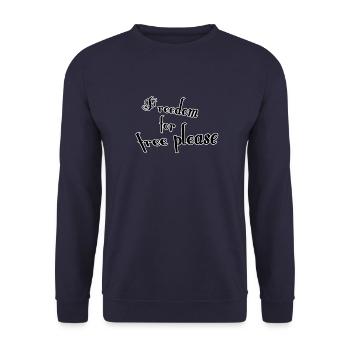 Liberté gratuite - Sweat-shirt Unisexe - marine - Devant - Alina (178cm) & Michal (187cm)