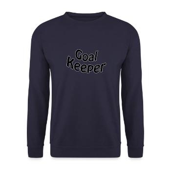 Goal keeper - Unisex Pullover - Navy - Vorne - Alina (178cm) & Michal (187cm)