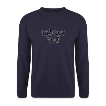 Südstadtproll - Unisex Pullover - Navy - Vorne - Alina (178cm) & Michal (187cm)
