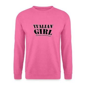 Fille italienne - Sweat-shirt Unisexe - rose - Devant