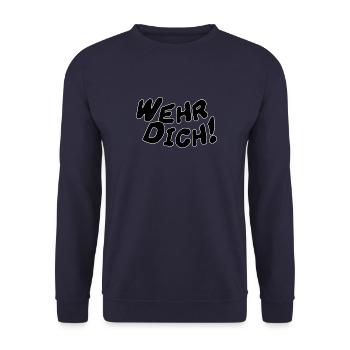 Contre-attaquez - Sweat-shirt Unisexe - marine - Devant - Alina (178cm) & Michal (187cm)