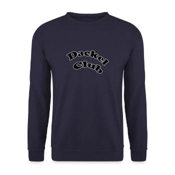 Dackelclub - Unisex Pullover - Navy - Vorne - Alina (178cm) & Michal (187cm)