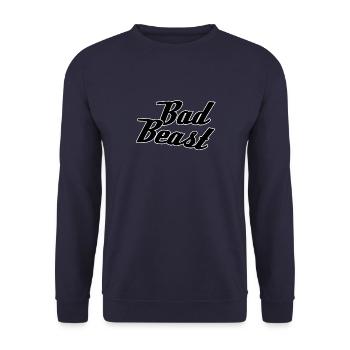 Bad beast - Unisex Pullover - Navy - Vorne - Alina (178cm) & Michal (187cm)