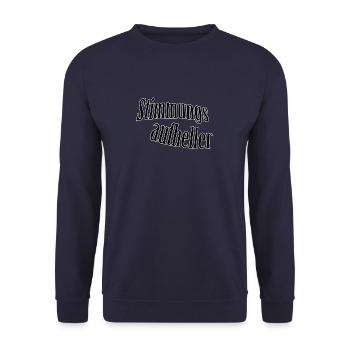Mood enhancer - Unisex Sweatshirt - navy - Front - Alina (178cm) & Michal (187cm)