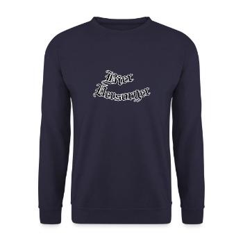 Bierversorger - Unisex Pullover - Navy - Vorne - Alina (178cm) & Michal (187cm)