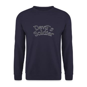 Devil`s soldier - Unisex Pullover - Navy - Vorne - Alina (178cm) & Michal (187cm)