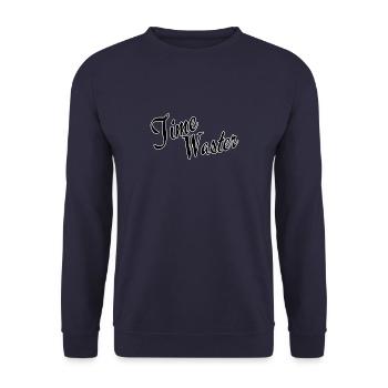 Time waster - Unisex Pullover - Navy - Vorne - Alina (178cm) & Michal (187cm)