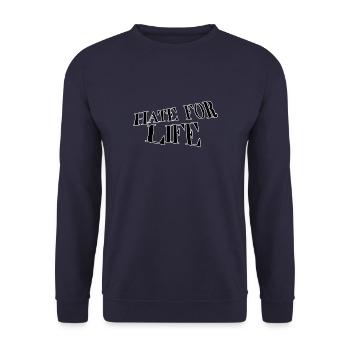Haine pour la vie - Sweat-shirt Unisexe - marine - Devant - Alina (178cm) & Michal (187cm)