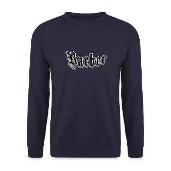 Barber - Unisex Pullover - Navy - Vorne - Alina (178cm) & Michal (187cm)