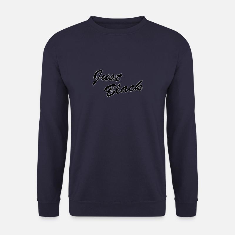 Just black - Unisex Pullover - Navy