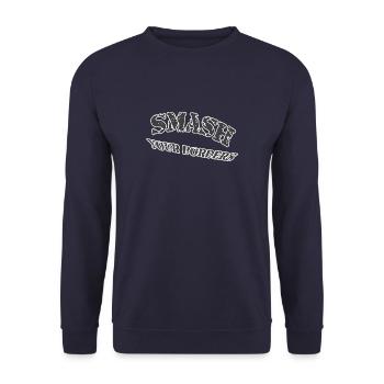 Brisez vos frontières - Sweat-shirt Unisexe - marine - Devant - Alina (178cm) & Michal (187cm)