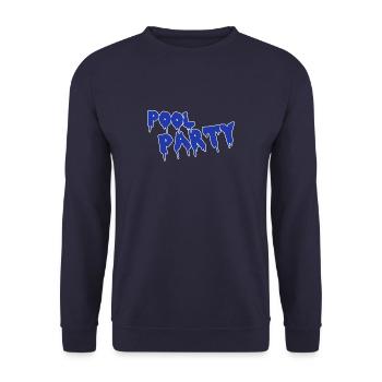 Pool party - Unisex Sweatshirt - navy - Front - Alina (178cm) & Michal (187cm)