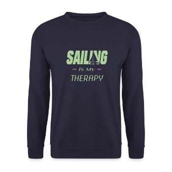 Segeln - Unisex Pullover - Navy - Vorne - Alina (178cm) & Michal (187cm)