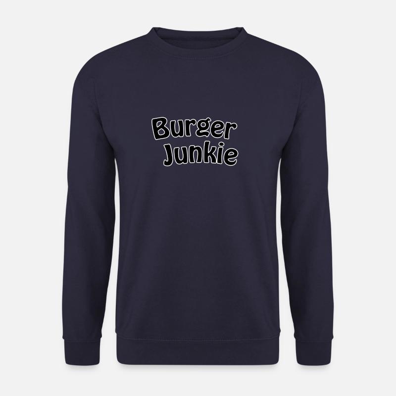 Burger Junkie - Unisex Sweatshirt - navy