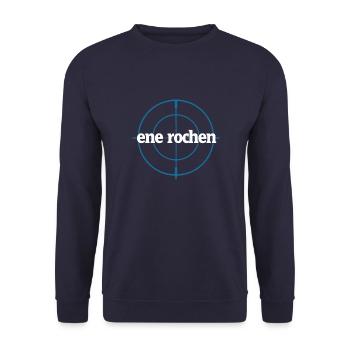 Ene Rochen - Witziger rauchen Spruch für Raucher u - Unisex Pullover - Navy - Vorne - Alina (178cm) & Michal (187cm)