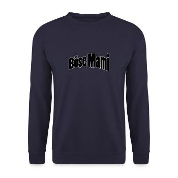 evil mommy - Unisex Sweatshirt - navy - Front - Alina (178cm) & Michal (187cm)