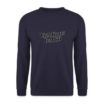 Lieblingsgattin - Unisex Pullover - Navy - Vorne - Alina (178cm) & Michal (187cm)