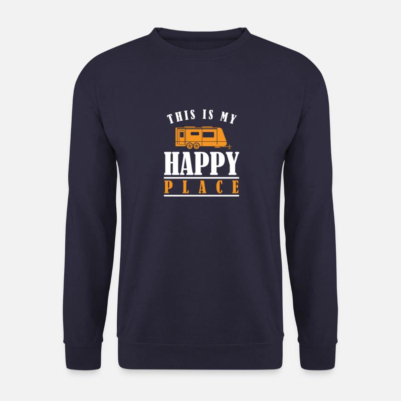 This Is My Happy Place Camper Van Caravan - Unisex Sweatshirt - navy