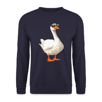 Gans Sonnenbrille - Unisex Pullover - Navy - Vorne - Alina (178cm) & Michal (187cm)