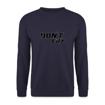 Don t cry - Unisex Pullover - Navy - Vorne - Alina (178cm) & Michal (187cm)