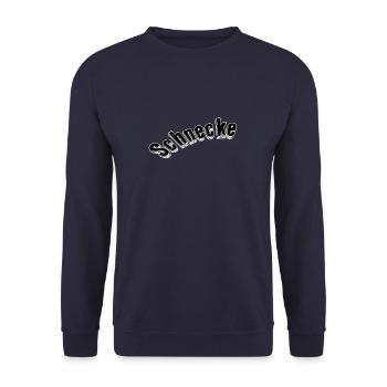 Schnecke - Unisex Pullover - Navy - Vorne - Alina (178cm) & Michal (187cm)