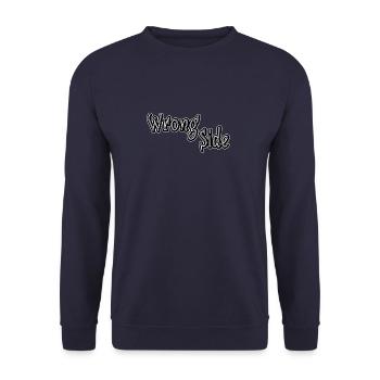 Wrong side - Unisex Sweatshirt - navy - Front - Alina (178cm) & Michal (187cm)