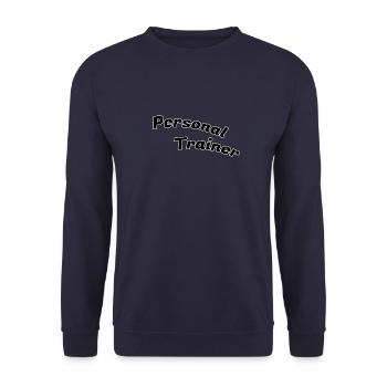 Personal Trainer - Unisex Sweatshirt - navy - Front - Alina (178cm) & Michal (187cm)