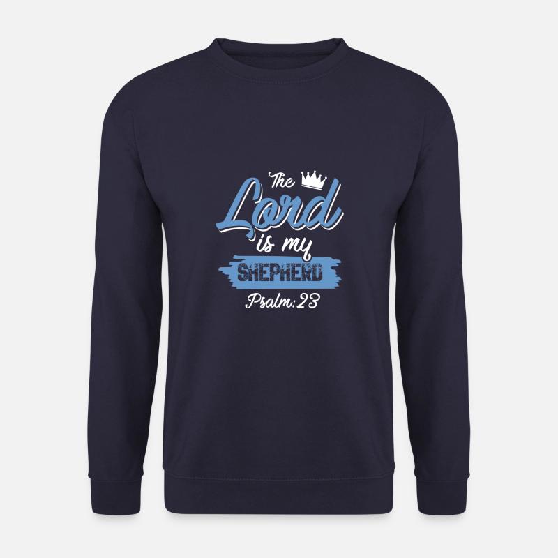 bibel spruch hirte - Unisex Pullover - Navy