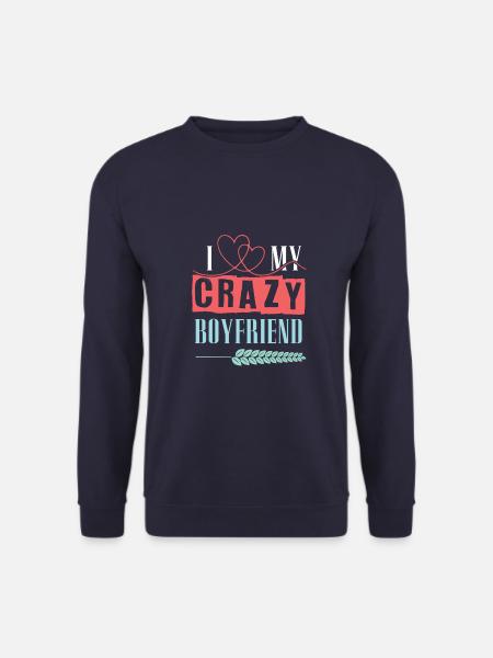 ich liebe mein verrückten freund - Unisex Pullover - Navy