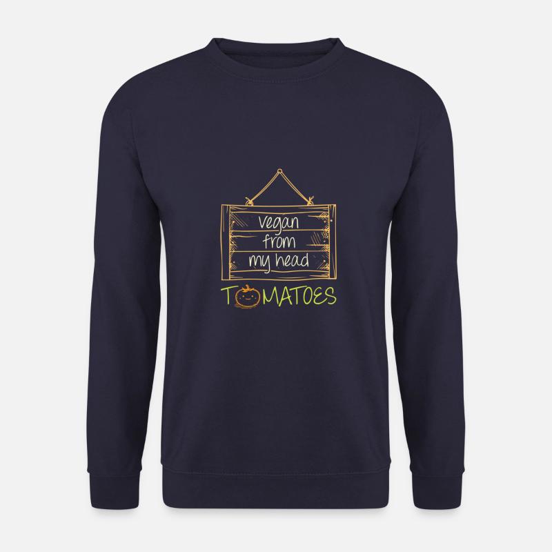 vegan tomaten gesund - Unisex Pullover - Navy
