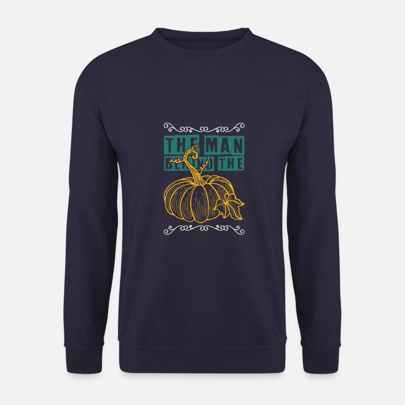 vegan pumpkin - Unisex Sweatshirt - navy