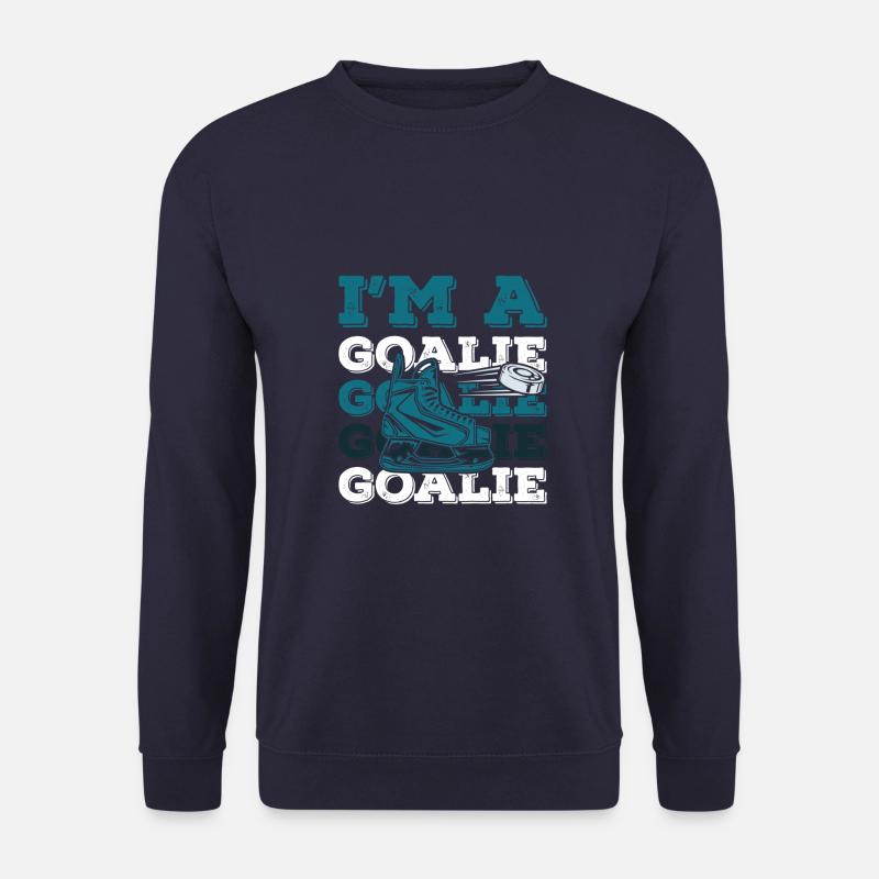 ice hockey goalie verein - Unisex Pullover - Navy