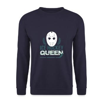 Reine du hockey sur glace - Sweat-shirt Unisexe - marine - Devant - Alina (178cm) & Michal (187cm)