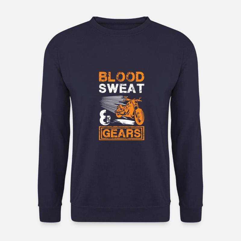 Blood sweat motorcycle - Unisex Sweatshirt - navy