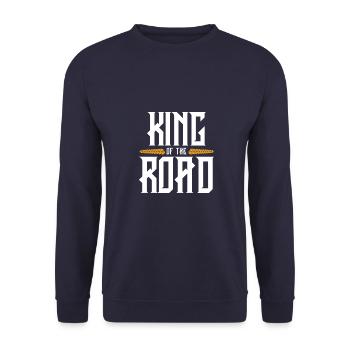 Dicton du roi des camionneurs - Sweat-shirt Unisexe - marine - Devant - Alina (178cm) & Michal (187cm)