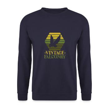 vintage falknerei - Unisex Pullover - Navy - Vorne - Alina (178cm) & Michal (187cm)