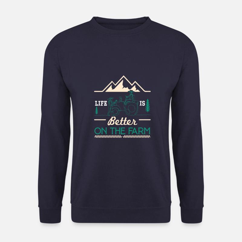 Life is better Farmer - Unisex Sweatshirt - navy