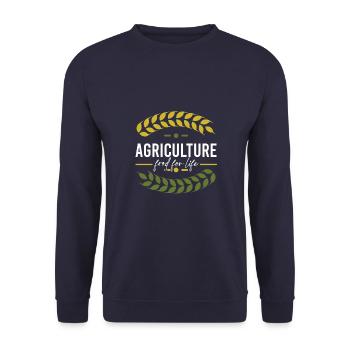 bauer farmer - Unisex Pullover - Navy - Vorne - Alina (178cm) & Michal (187cm)