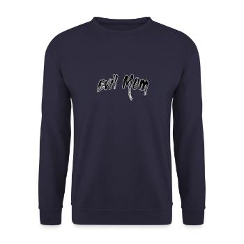 Evil Mom - Unisex Sweatshirt - navy - Front - Alina (178cm) & Michal (187cm)