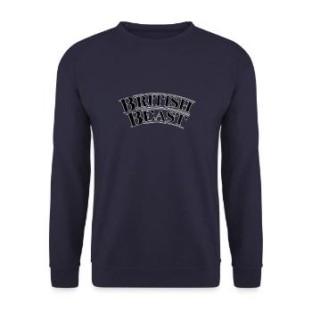 British Beast - Unisex Pullover - Navy - Vorne - Alina (178cm) & Michal (187cm)