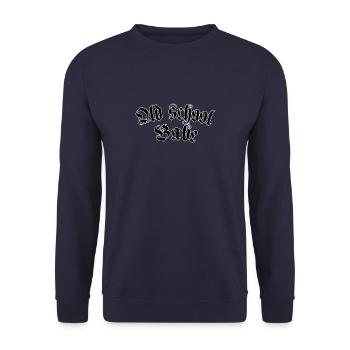 Old school babe - Unisex Sweatshirt - navy - Front - Alina (178cm) & Michal (187cm)