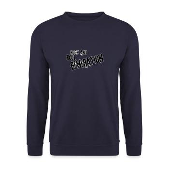 Génération rock n roll - Sweat-shirt Unisexe - marine - Devant - Alina (178cm) & Michal (187cm)