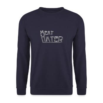 Détestateur de viande - Sweat-shirt Unisexe - marine - Devant - Alina (178cm) & Michal (187cm)