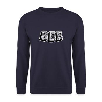 Bee - Unisex Sweatshirt - navy - Front - Alina (178cm) & Michal (187cm)