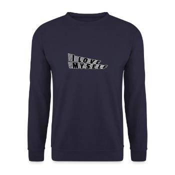 Je m’aime - Sweat-shirt Unisexe - marine - Devant - Alina (178cm) & Michal (187cm)