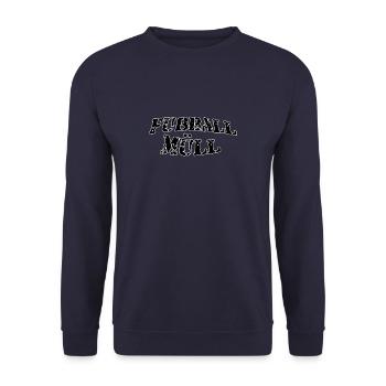 Fußballmüll - Unisex Pullover - Navy - Vorne - Alina (178cm) & Michal (187cm)